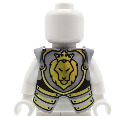 Lego Lion Head Breastplate Armour Castle Knight Minifigure Part 2587pb23 New