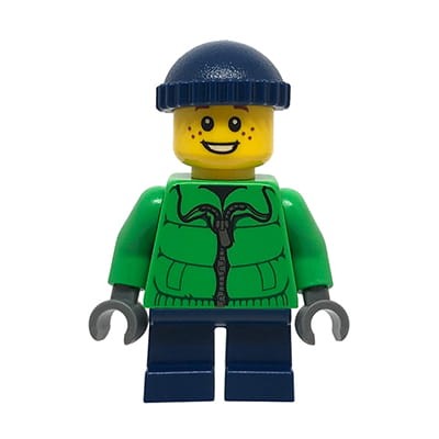 Accéder au produit Figurine LEGO City - Petit garçon / Enfant en vêtements d'hiver