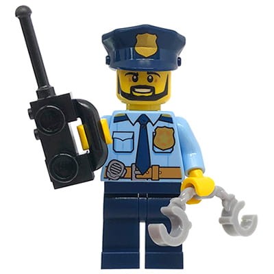 Go to product LEGO City Minifigure - Policeman with radio & handcuffs
