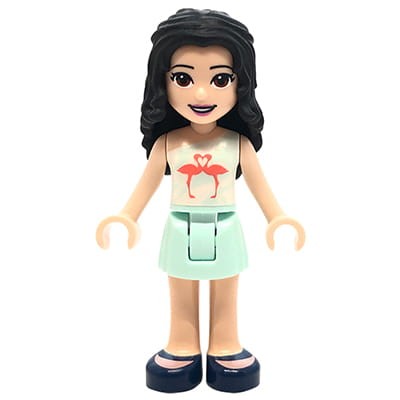 LEGO Friends Minifigure - Emma - top with flamingo