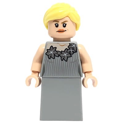Mini figurka LEGO Harry Potter Fleur Delacour w jasnoszarej sukni.