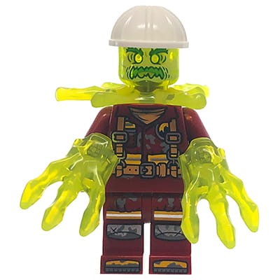 Go to product LEGO Hidden Side Minifigure - Ghost / Spook construction worker