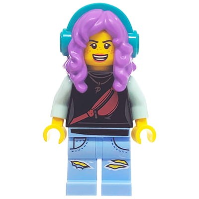 LEGO Hidden Side Minifigure - teenager / girl Parker L. Jackson - headphones