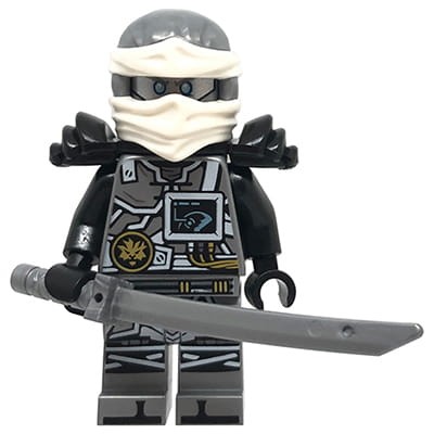 Go to product  LEGO Ninjago Minifigure - ninja Zane - black armor + katana