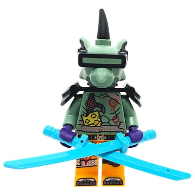LEGO Ninjago Minifigure - rat Hausner with katanas