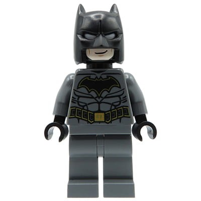 LEGO DC Batman - minifigurka Batman, szary kombinezon, czarna maska