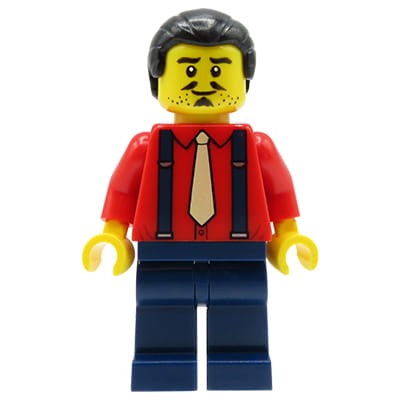 Go to product LEGO Ninjago Minifigure - Kaito / Man, shirt, tie and suspenders
