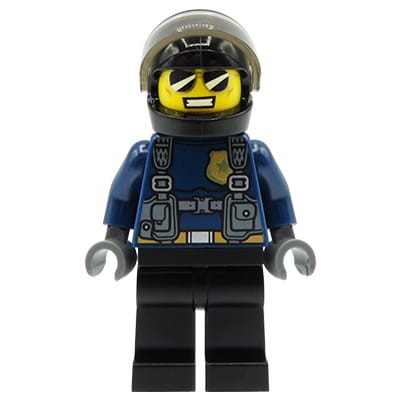 Go to product LEGO City Minifigure - Motorcycle police officer in a helmet