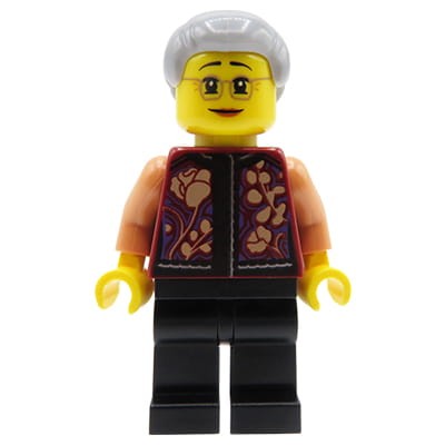 Go to product LEGO City Minifigure - Grandmother / Grandma, glasses
