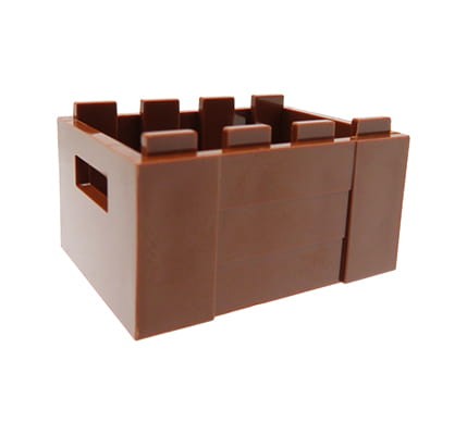 LEGO skrzynia / skrzynka / pojemnik - brązowa