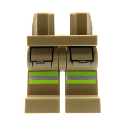 Accéder au produit Jambes de figurine LEGO - pantalon beige foncé avec poches