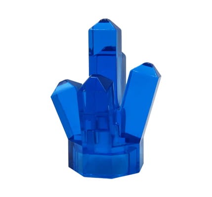 Accéder au produit Gemme / roche / cristal LEGO - bleu foncé transparent