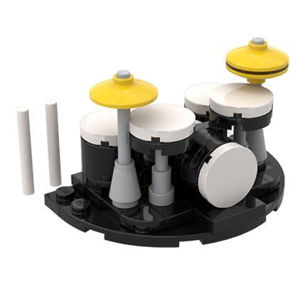 Percussion - custom mini music set made of LEGO bricks