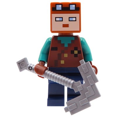 LEGO Minecraft Minifigure - Miner with pick