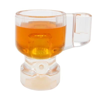 LEGO cup with orange drink / beer