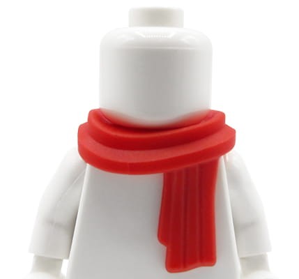 Accéder au produit Écharpe LEGO - rouge, longue, enroulée