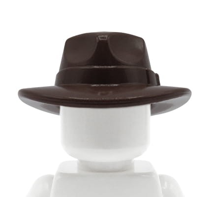 Accéder au produit Chapeau fedora LEGO, bord large - marron foncé