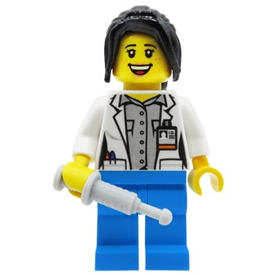 Go to product Custom Minifigure - Nurse / Doctor - made of LEGO parts