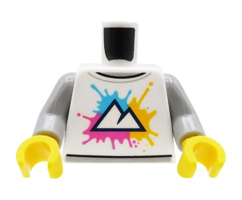 Accéder au produit Torse de figurine LEGO - chemise avec imprimé coloré