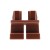 LEGO minifigure short legs - reddish brown pants