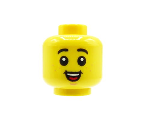 Accéder au produit Tête de figurine LEGO - enfant, sourire ouvert