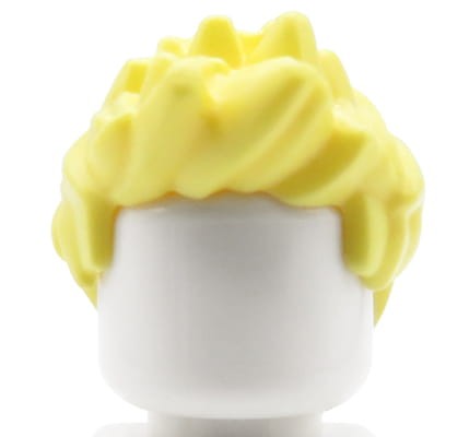 Accéder au produit Cheveux de figurine LEGO - homme, blond, hérissés