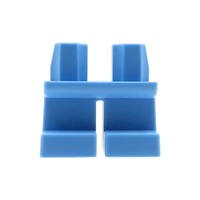 LEGO nogi / nóżki figurki - spodnie niebieskie, krótkie