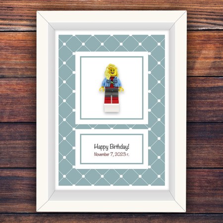 Personalized figures in frames - Create your own LEGO minifigure