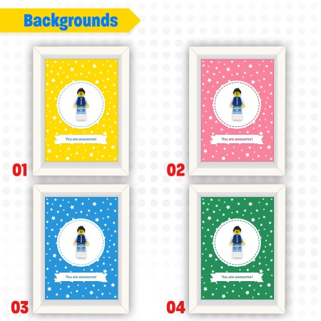 Figurines personnalisées – Cadre – Crée ta propre minifigurine à partir de pièces LEGO