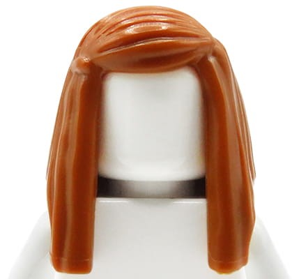 Go to product LEGO minifigure hair - female, ginger, long, straight