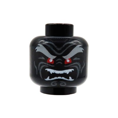 LEGO minifig head - devil / alien / ghost