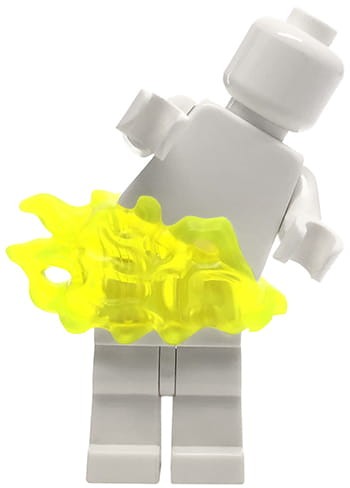 Accéder au produit Extension de hanches LEGO inclinée - vert néon transparent
