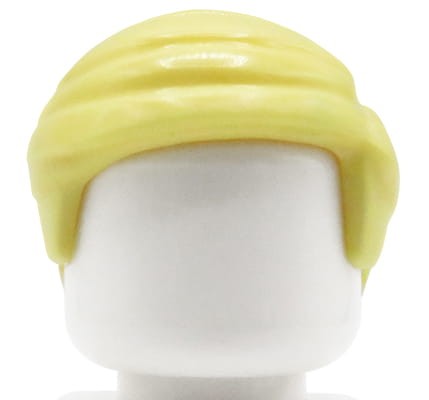 Go to product LEGO minifigure hair - male, blonde / bright light yellow, short
