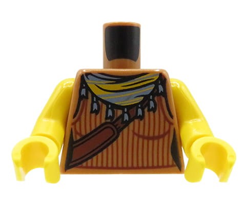 Go to product LEGO minifigure torso - female tank top, scarf, shoulder bag