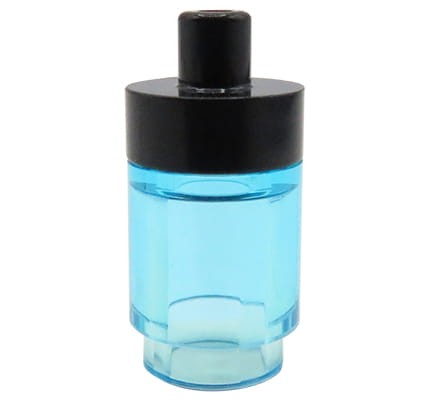 LEGO bottle - trans-blue