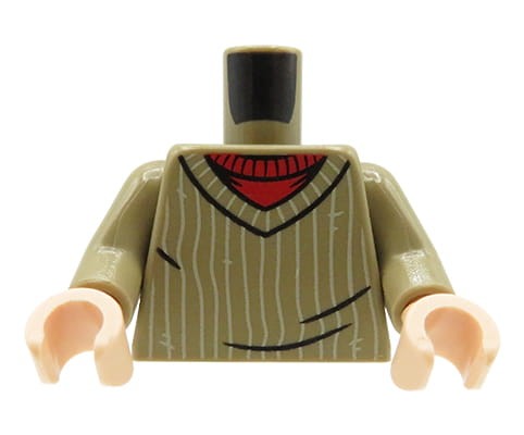 Accéder au produit Torse de figurine LEGO - pull beige foncé