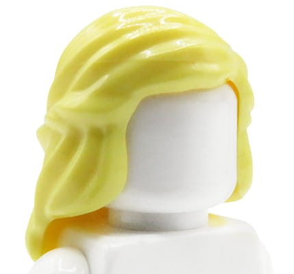 Accéder au produit Cheveux de figurine LEGO - femme, blond / jaune clair vif, longs