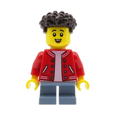 Accéder au produit Figurine LEGO City - Petit garçon / enfant, cheveux bruns bouclés
