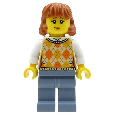 Go to product LEGO City Minifigure - Woman, ginger hair
