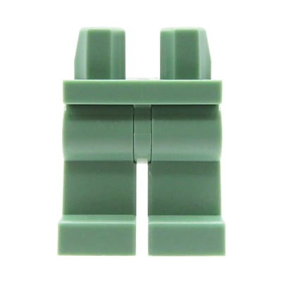 LEGO nogi / nóżki figurki - spodnie zielone piaskowe