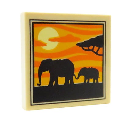 LEGO picture / painting - elephants