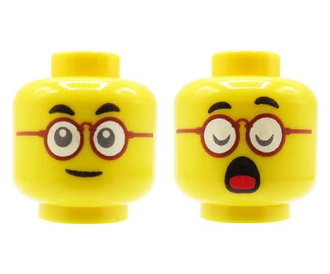 Go to product LEGO minifigure head - man, glasses, yawning