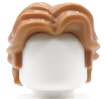 Accéder au produit Cheveux de figurine LEGO - homme, châtain clair, ondulés