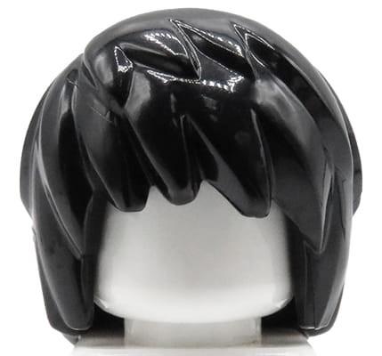 Accéder au produit Cheveux de figurine LEGO - femme, noirs, superposés