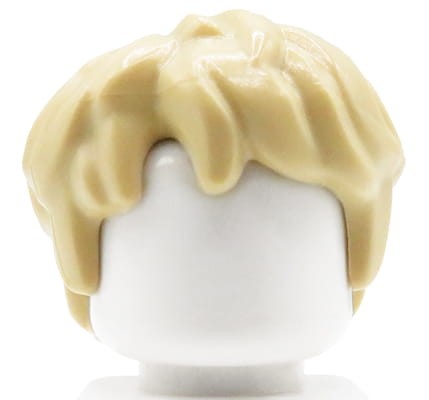 Go to product LEGO minifigure hair - male, blonde, messy
