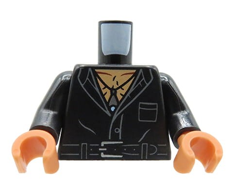 Accéder au produit Torse de figurine LEGO - veste en cuir, poitrine nue