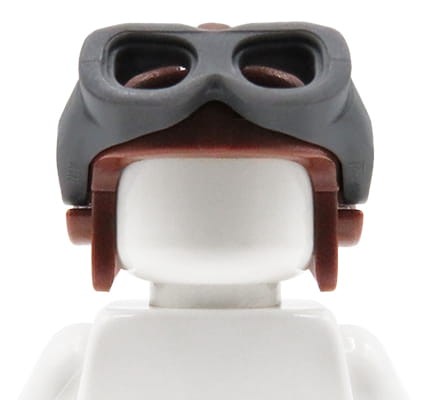 Zum Produkt LEGO Flieger-/Bombermütze mit Schutzbrille - rotbraun