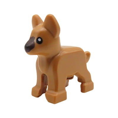LEGO pies owczarek niemiecki / wilczur - mały, szczeniak