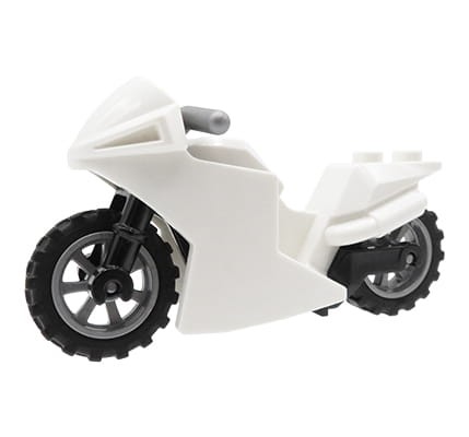 LEGO motor ścigacz / motocykl sportowy - biały