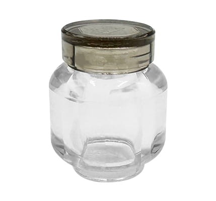 LEGO jar / container - trans-red, made of LEGO parts